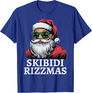 Skibidi Rizzmas Christmas Rizz Santa Charisma Teens Kids T-Shirt - T-Shirt | Royal