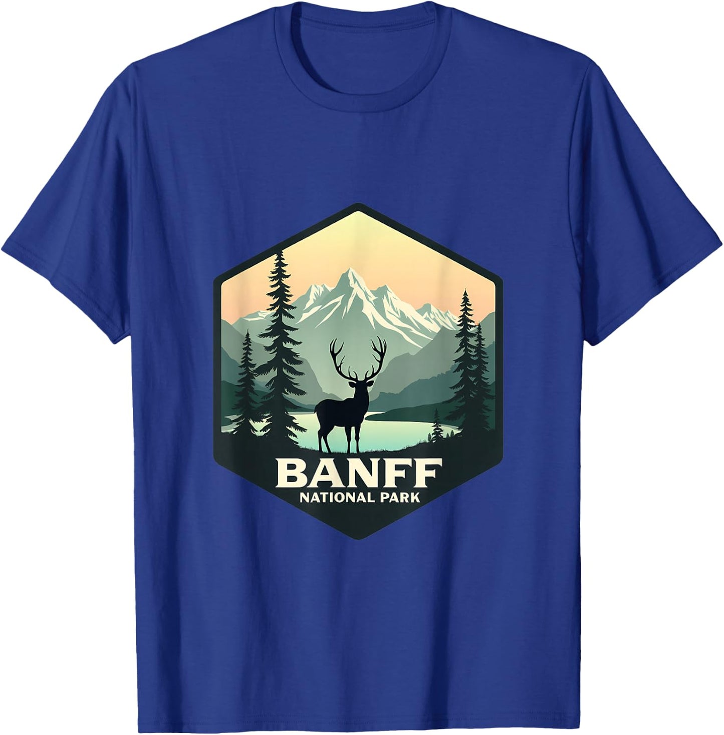 Banff National Park Adventure Scenic Wilderness T-Shirt - T-Shirt | Royal
