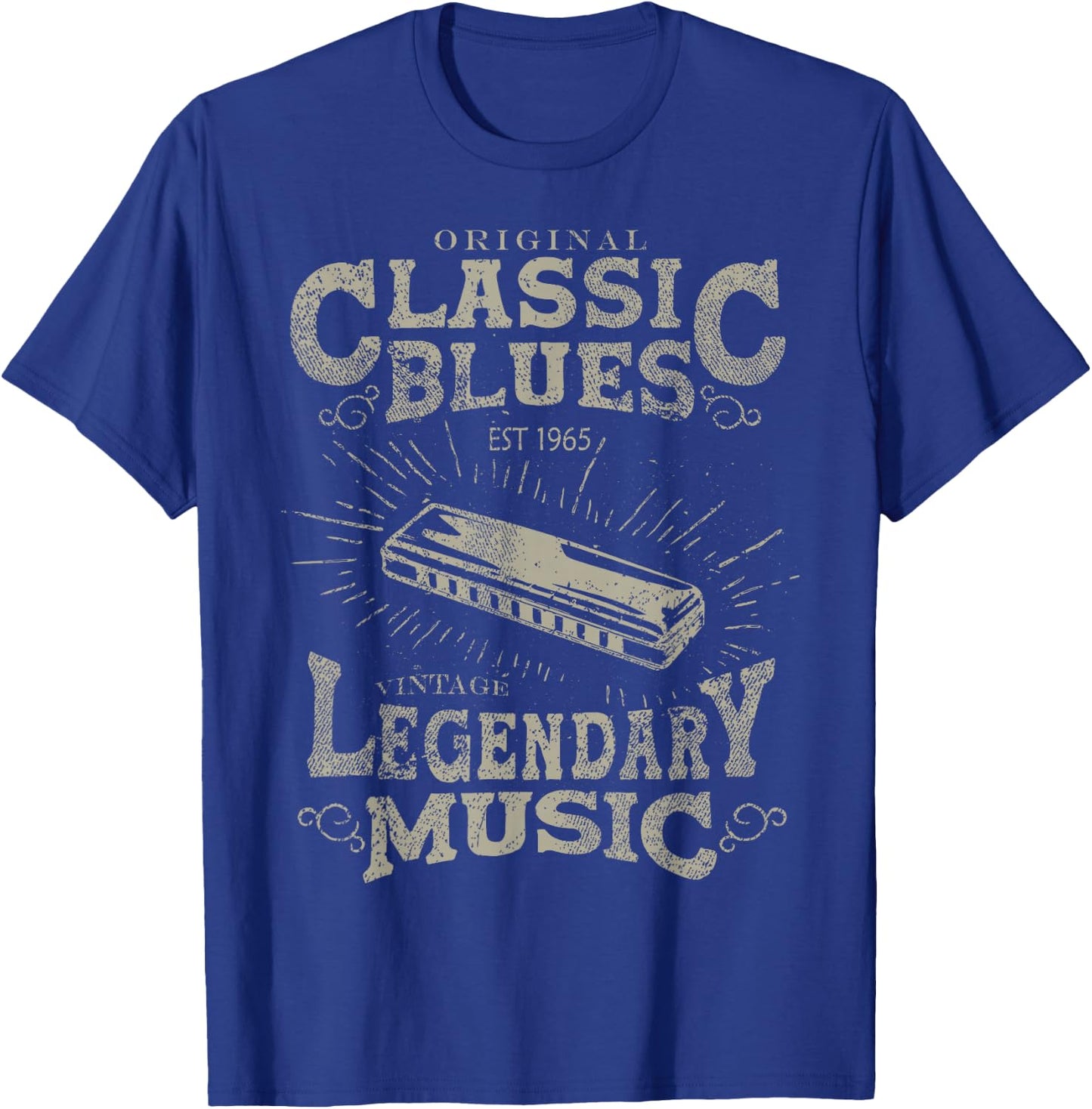 Liebhaber von Blues-Musikbands, Vintage-Gitarrenlehrer, lustiger Blues T-Shirt - T-Shirt | Royal