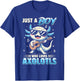 Just A Boy Who Loves Axolotls Kids Boys Cute Axolotl T-Shirt - T-Shirt | Royal