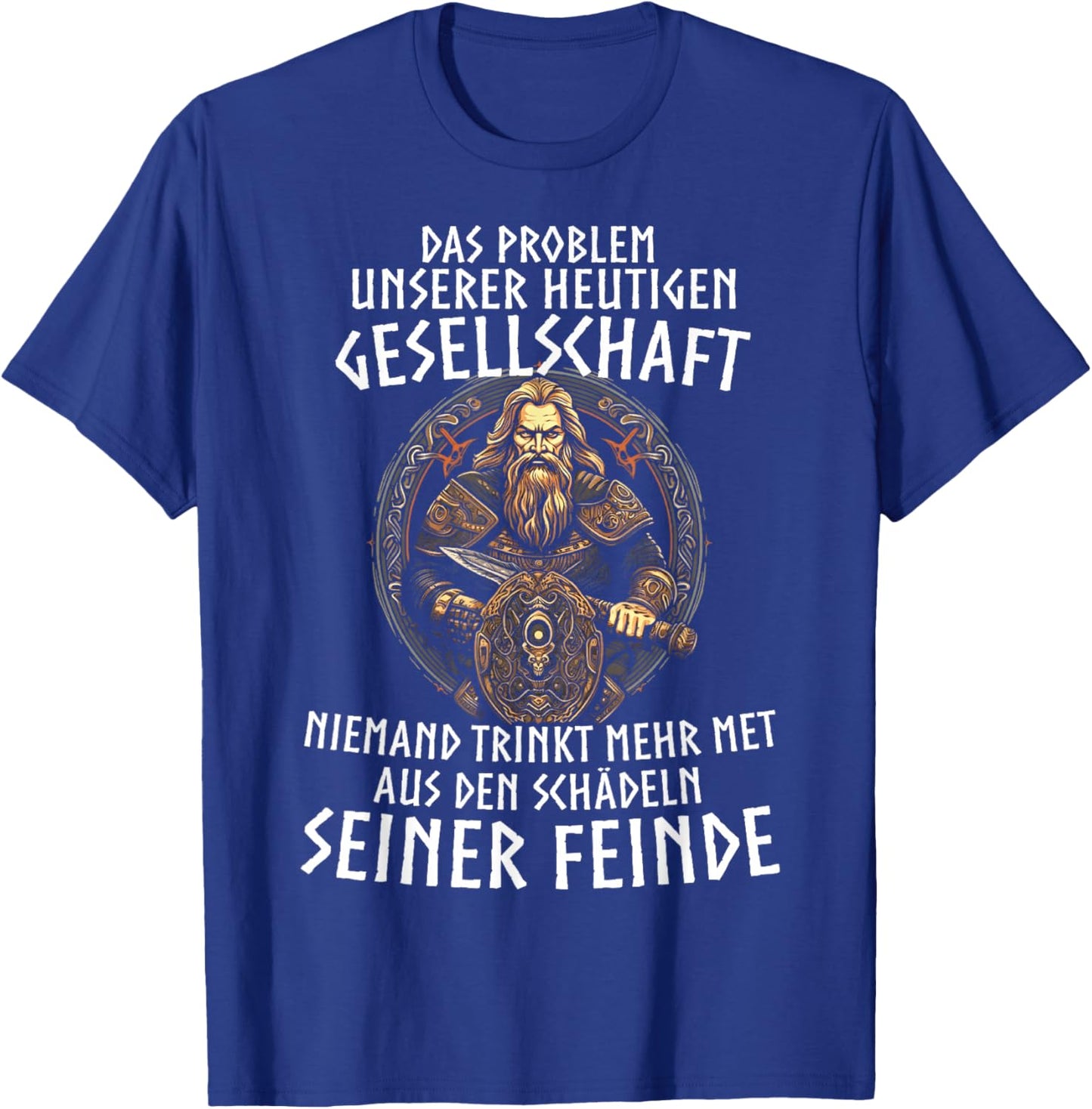 Wikinger Viking Wolf Nordische Mythologie Runen Normanne T-Shirt - T-Shirt | Royal