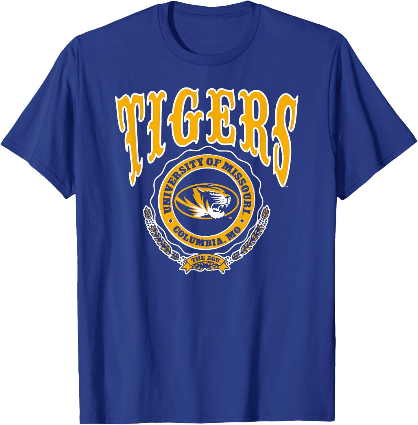 Missouri Tigers Seal Black Officially Licensed T-Shirt - T-Shirt | Royal