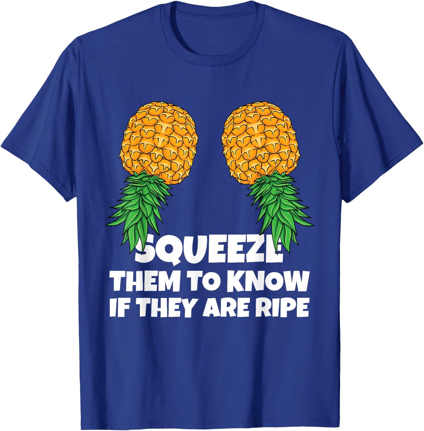 Swinging Squeeze Ripe Pineapples Upside Down Swinger Women T-Shirt - T-Shirt | Royal