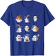 Halloween Crochet Lovers Cute Yarn Ghosts Knitter T-Shirt - T-Shirt | Royal