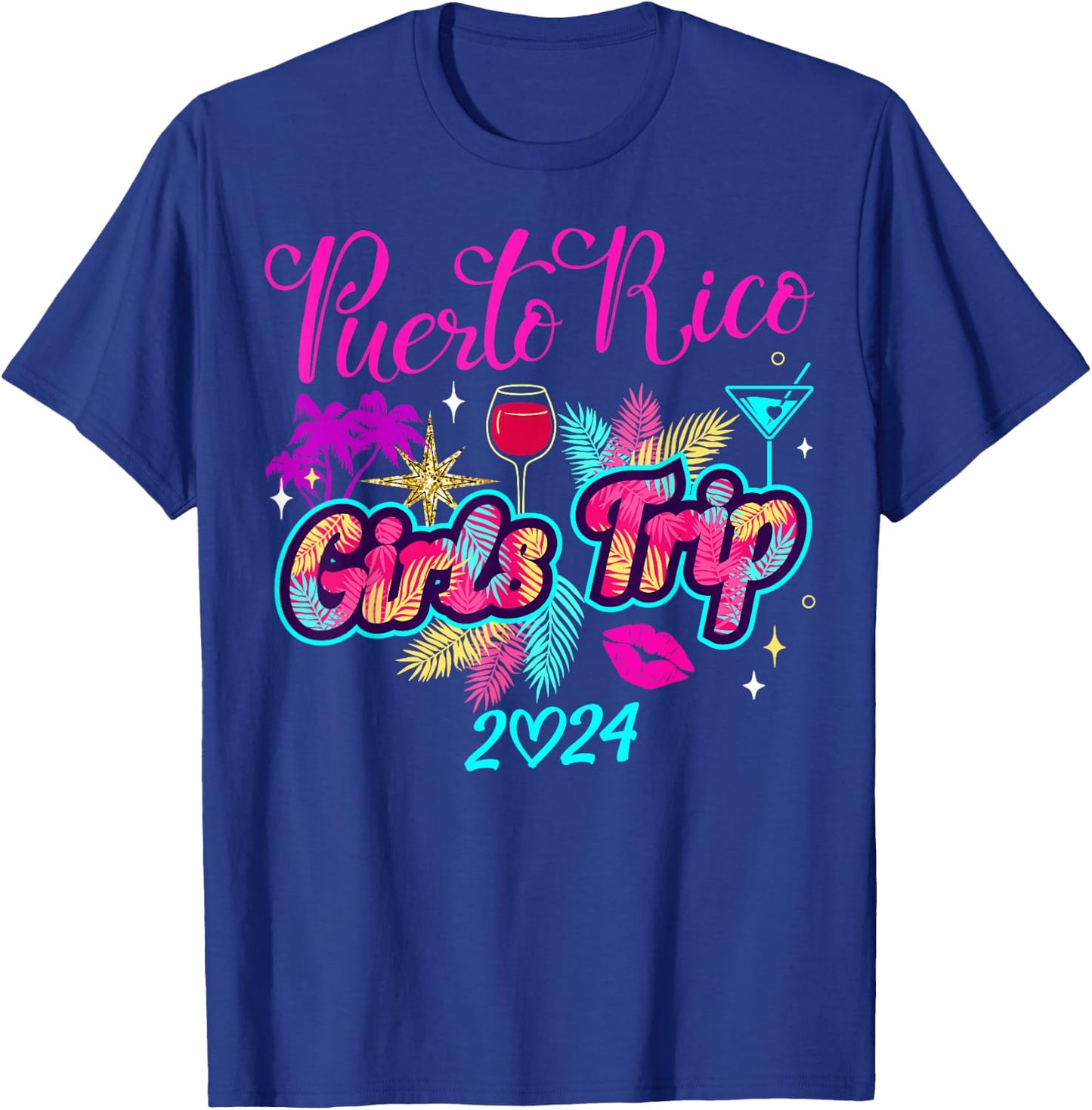Girls Trip Puerto Rico 2024 Weekend Birthday Squad T-Shirt - T-Shirt | Royal