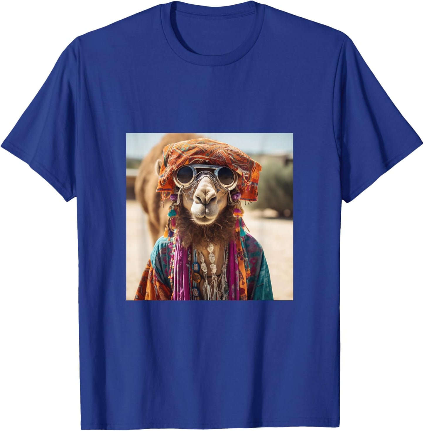 Boho Hippie Sunglasses Camel T-Shirt - T-Shirt | Royal