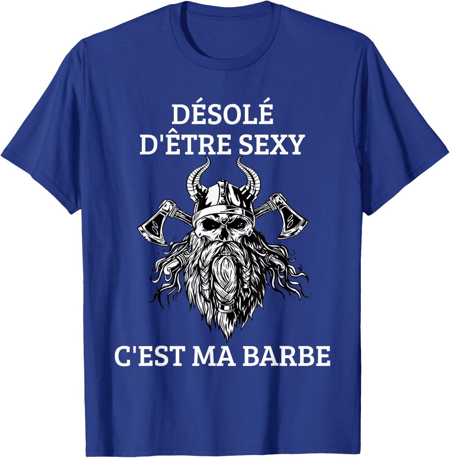 Men's Sorry To Be Sexy Beard Gift Vikings , Black T-Shirt - T-Shirt | Royal