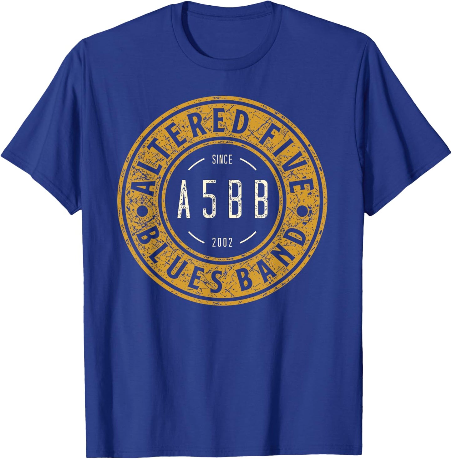Altered Five Blues Band Badge T-Shirt - T-Shirt | Royal