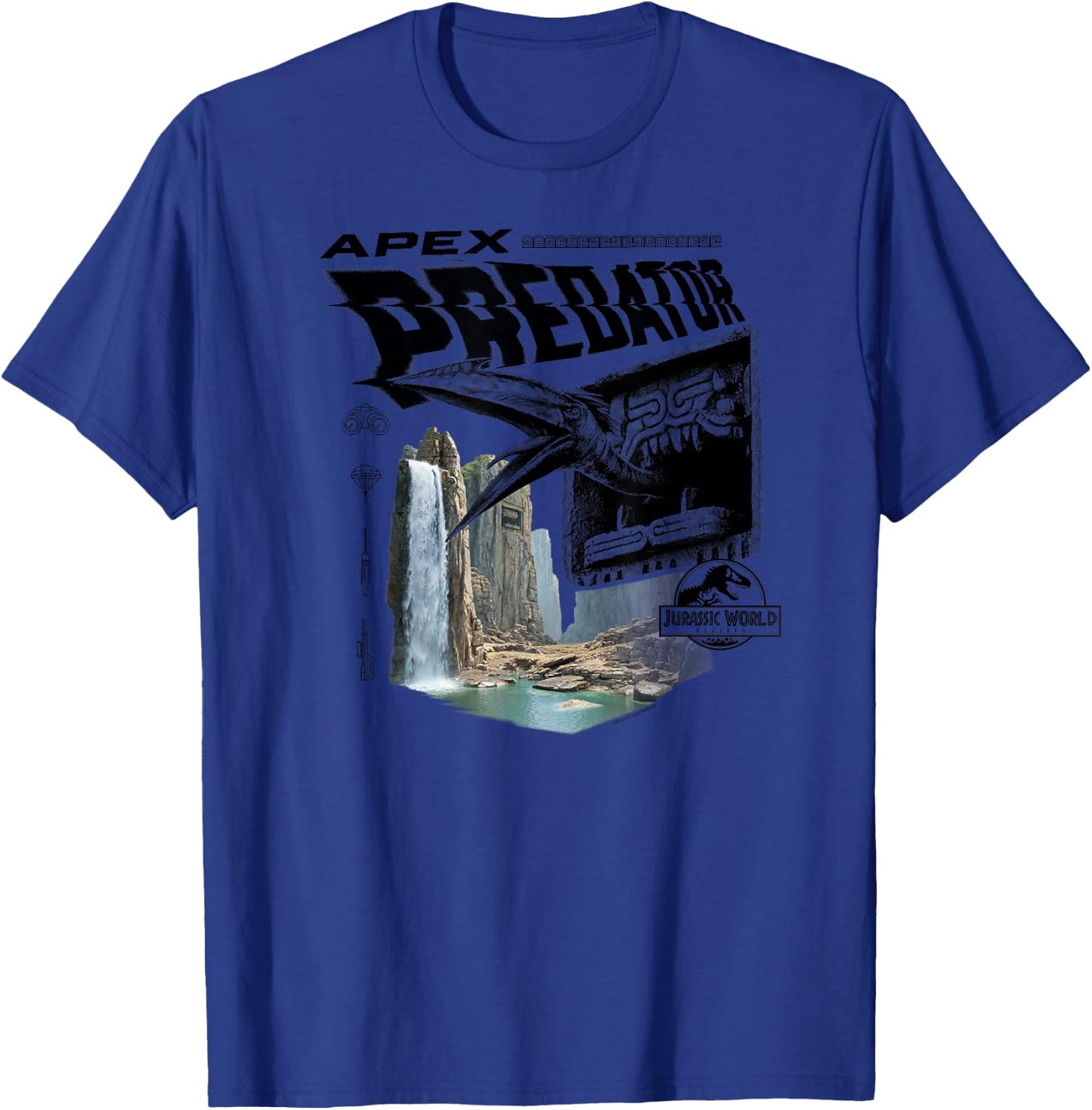 Jurassic World Rebirth Apex Predator Quetzalcoatlus T-Shirt - T-Shirt | Royal