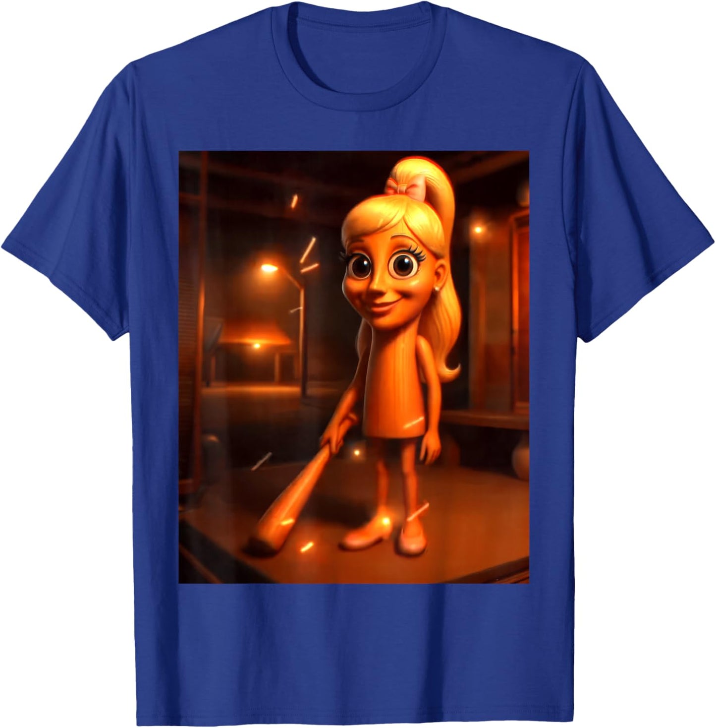 Tung Tung Tung sahura Funny Female Tung sahur Girl brainrot T-Shirt - T-Shirt | Royal