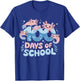 100 Days Of School Axolotl Teacher Kids Boys Girls T-Shirt - T-Shirt | Royal
