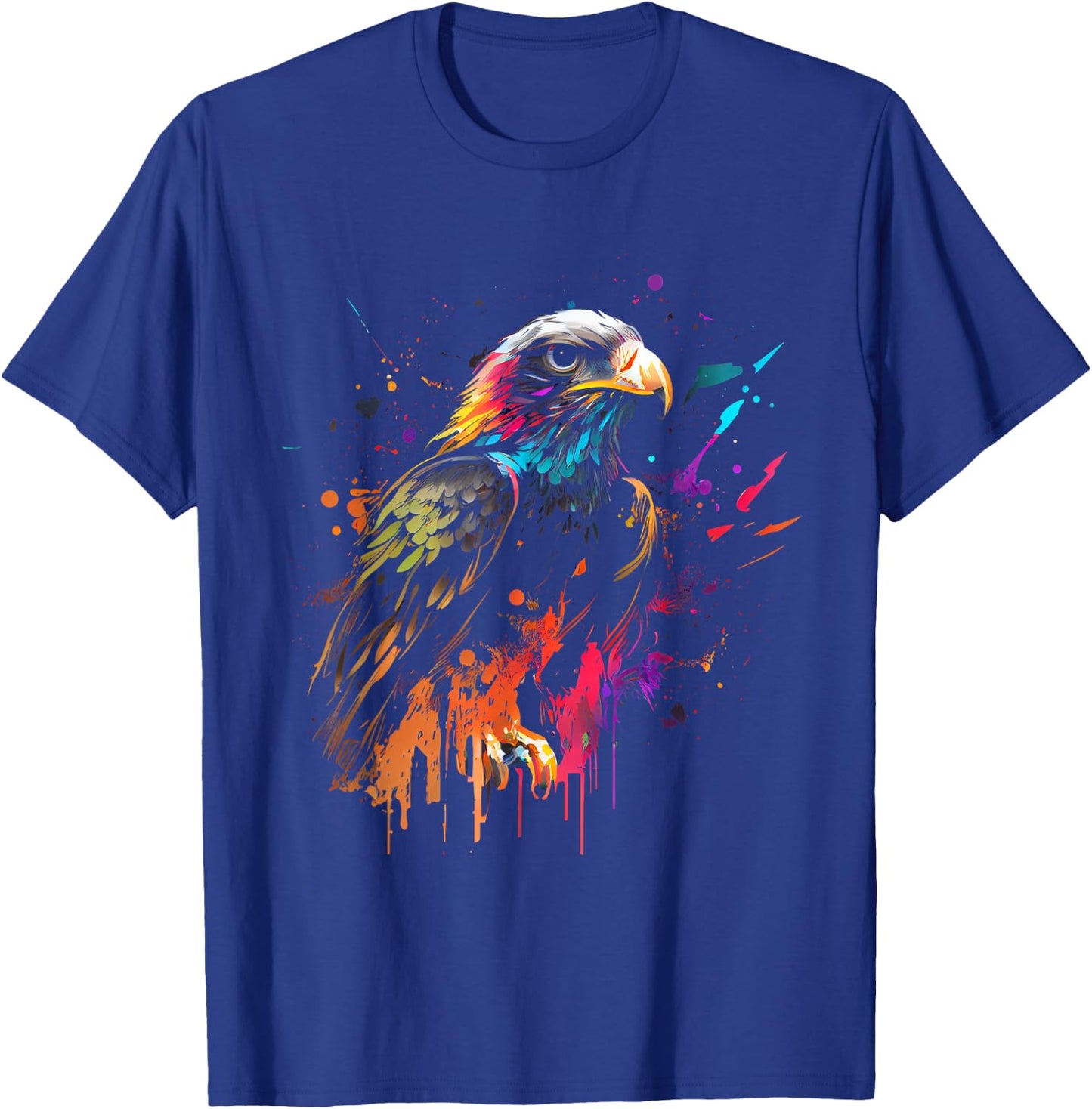 Falcon bird colorful color bird of prey bird lover T-Shirt - T-Shirt | Royal