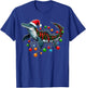 Mosasaurus Dinosaur Christmas Hat Xmas T-Shirt - T-Shirt | Royal