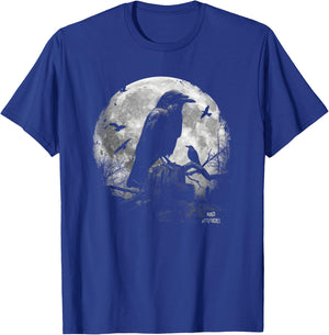 Ravencore Gothic Grunge Aesthetic Raven Dark Art Crow Moon T-Shirt - T-Shirt | Royal