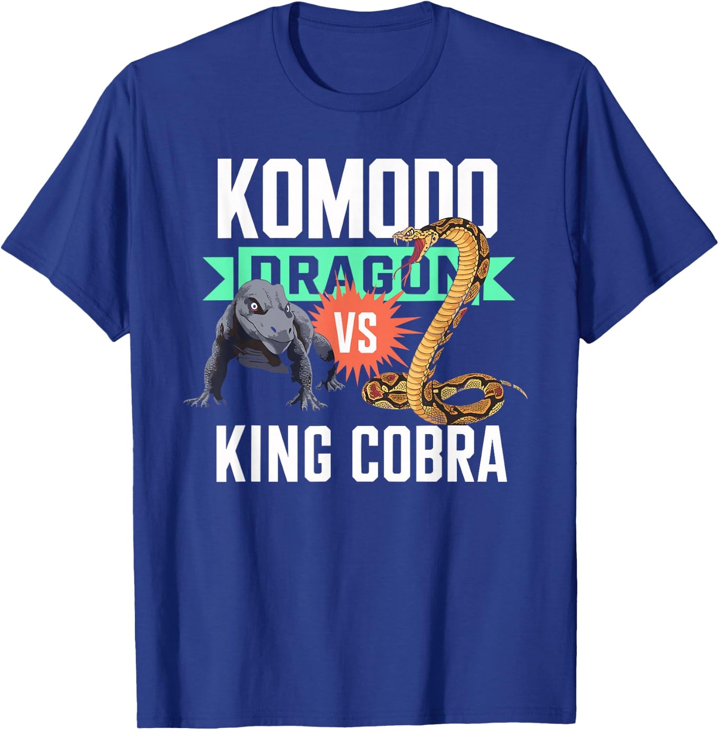 Komodo Dragon VS King Cobra Shirt Komodo Dragon Shirt Kids T-Shirt - T-Shirt | Royal