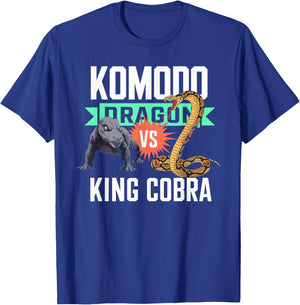 Komodo Dragon VS King Cobra Shirt Komodo Dragon Shirt Kids T-Shirt - T-Shirt | Royal
