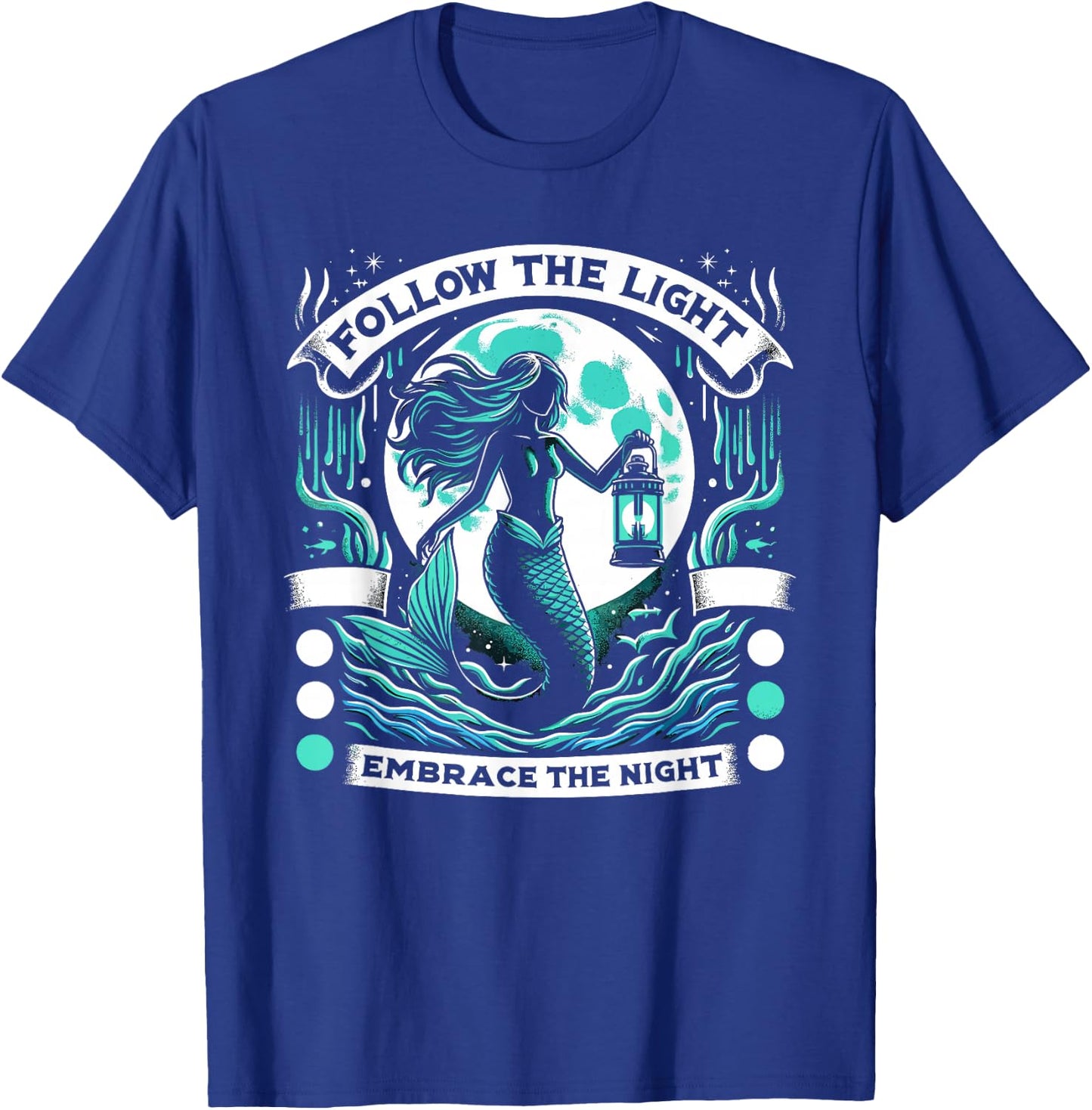 Spooky Sirens Horror Mermaid Creepy Mermaid Haunted Sea T-Shirt - T-Shirt | Royal