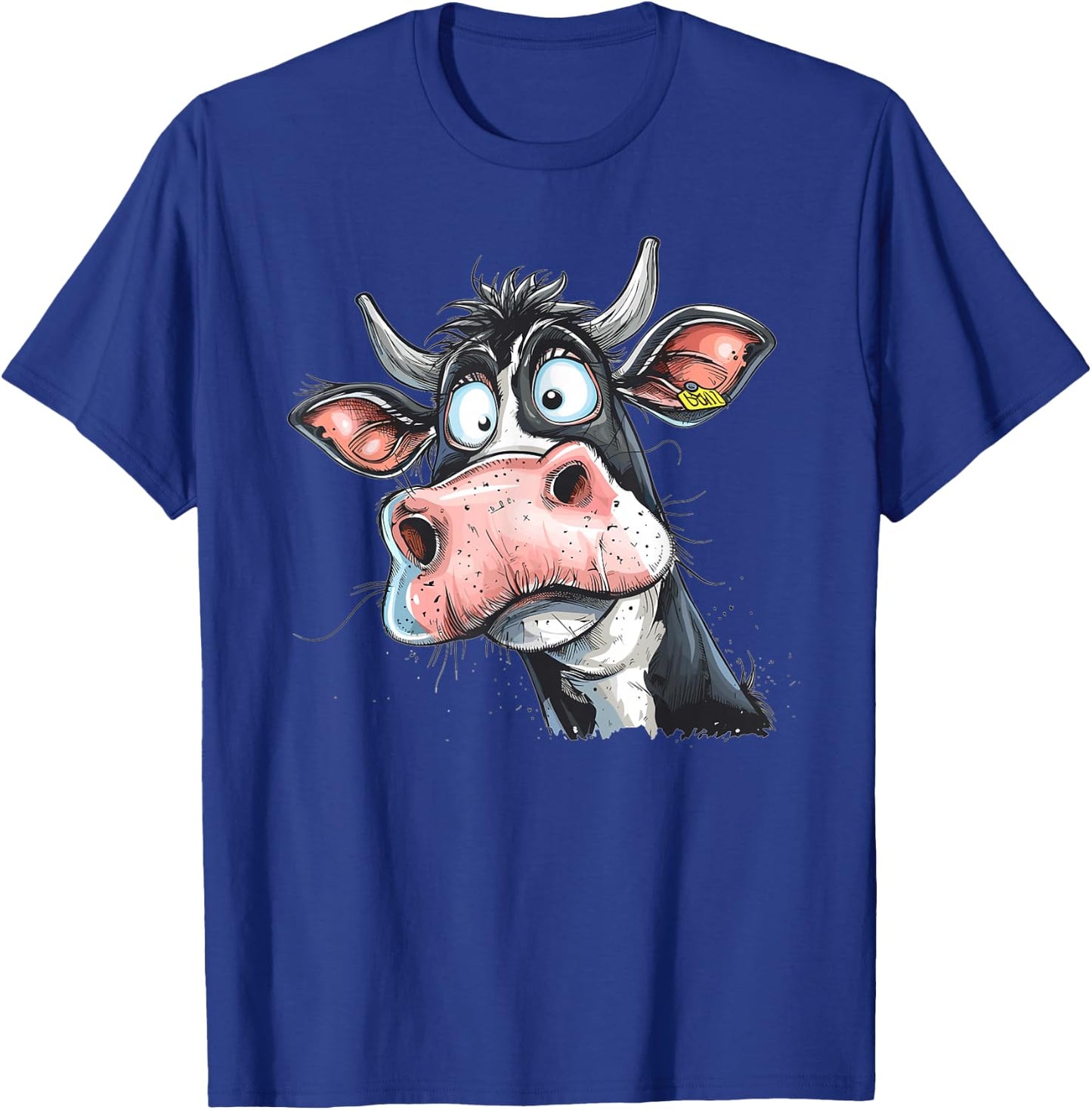 Colourful Cow I Funny Cow , black T-Shirt - T-Shirt | Royal