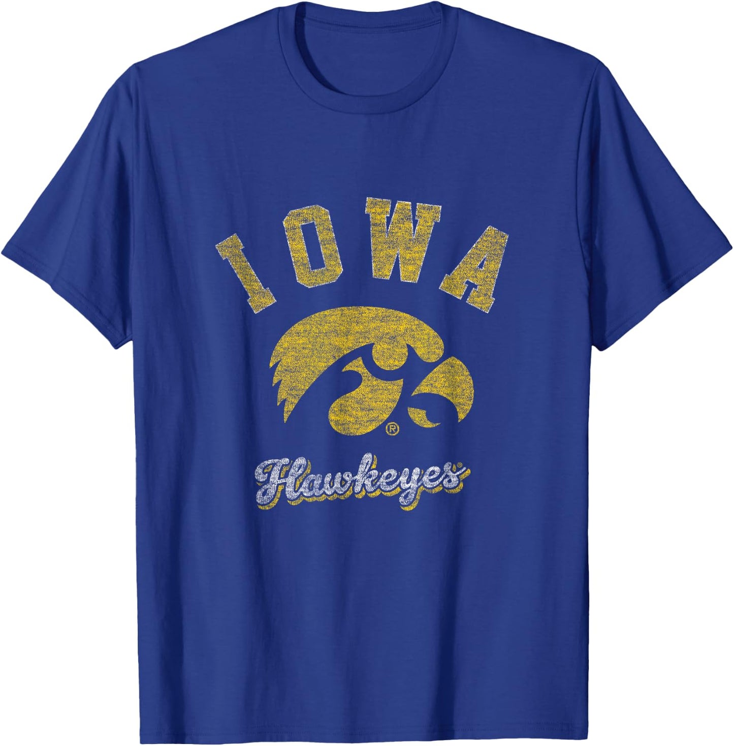 Iowa Hawkeyes | NCAA University of Official | 01AMBK11 T-Shirt - T-Shirt | Royal
