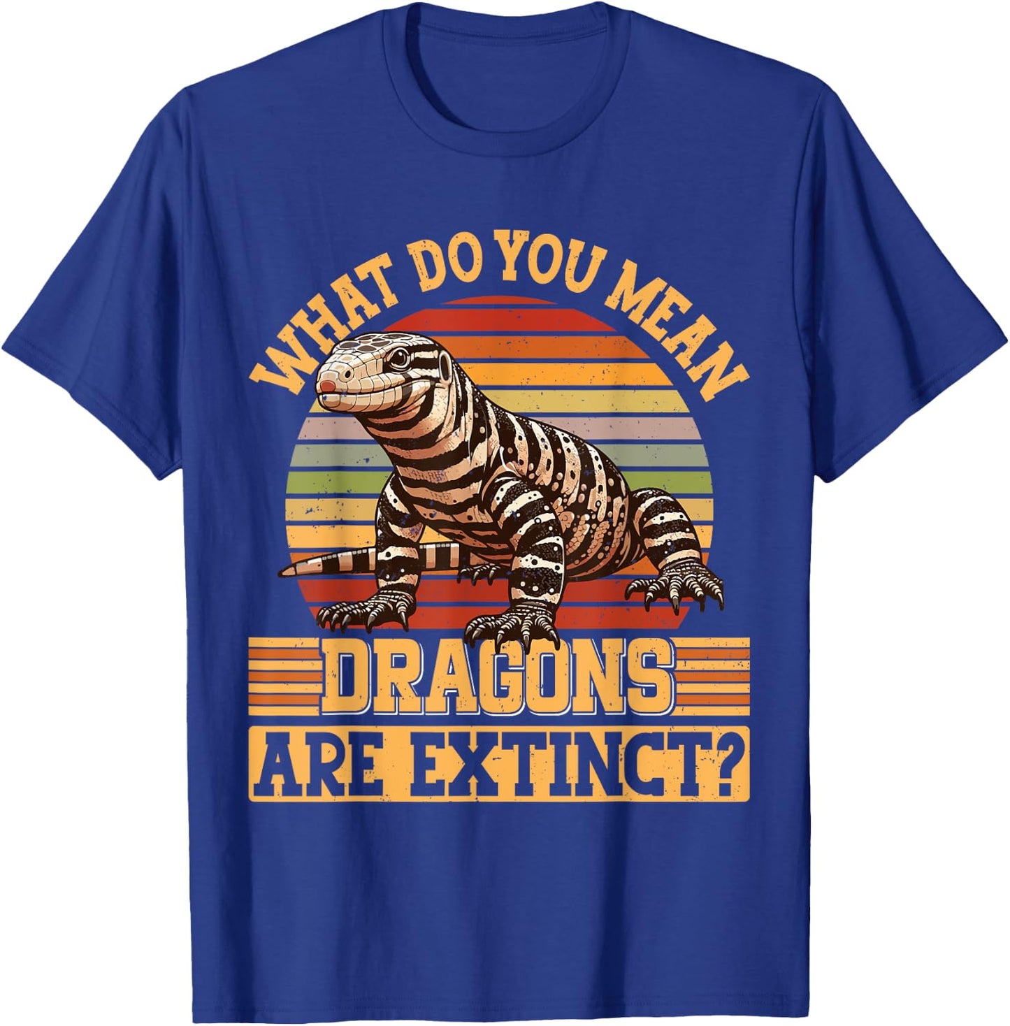 Reptile Lizard Tegu lover T-Shirt - T-Shirt | Royal