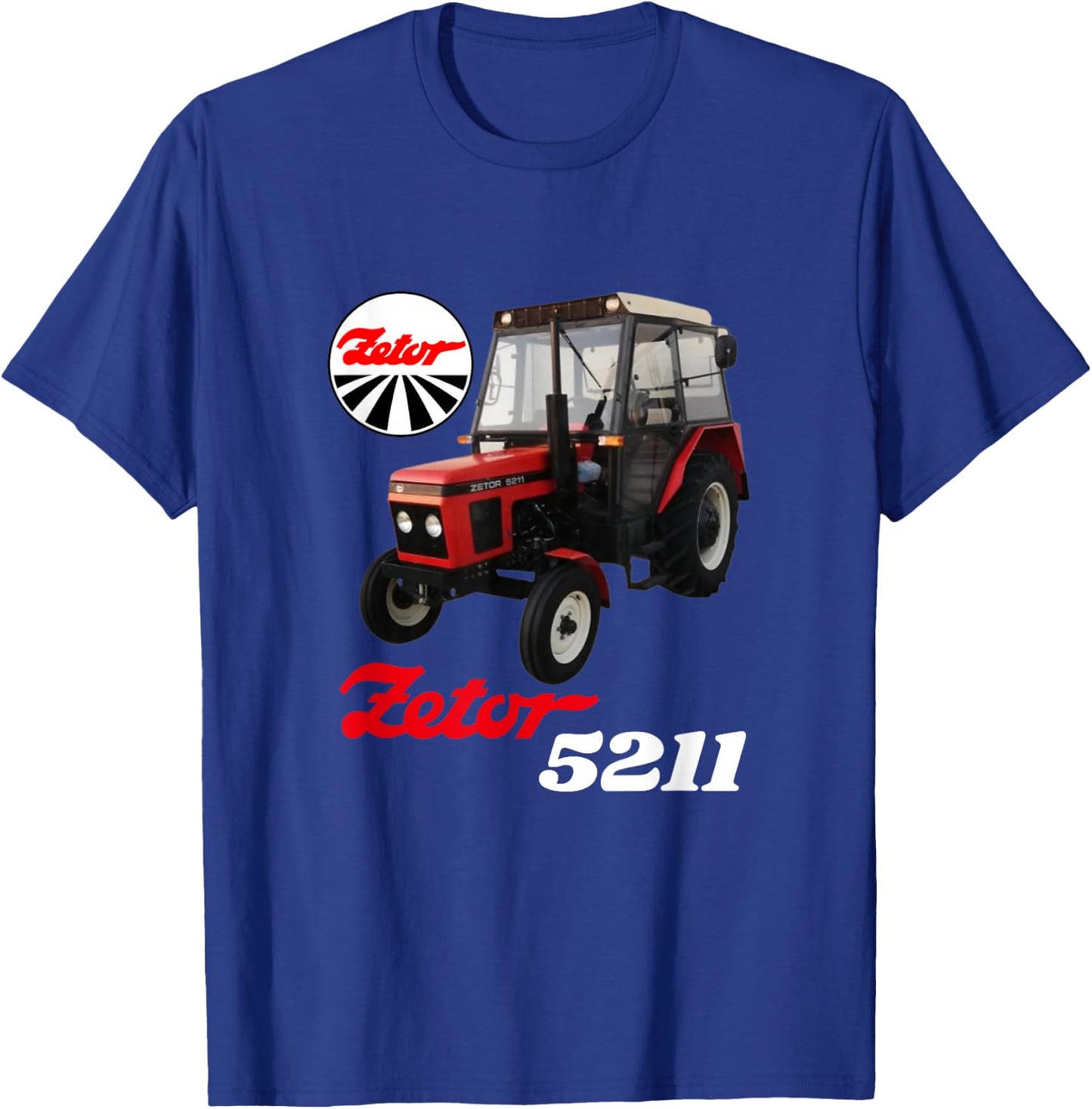 Zetor 5211 ZTS Tractor , Black, S T-Shirt - T-Shirt | Royal