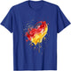 Deutschland Herz mit der Deutschen Flagge Germany T-Shirt - T-Shirt | Royal