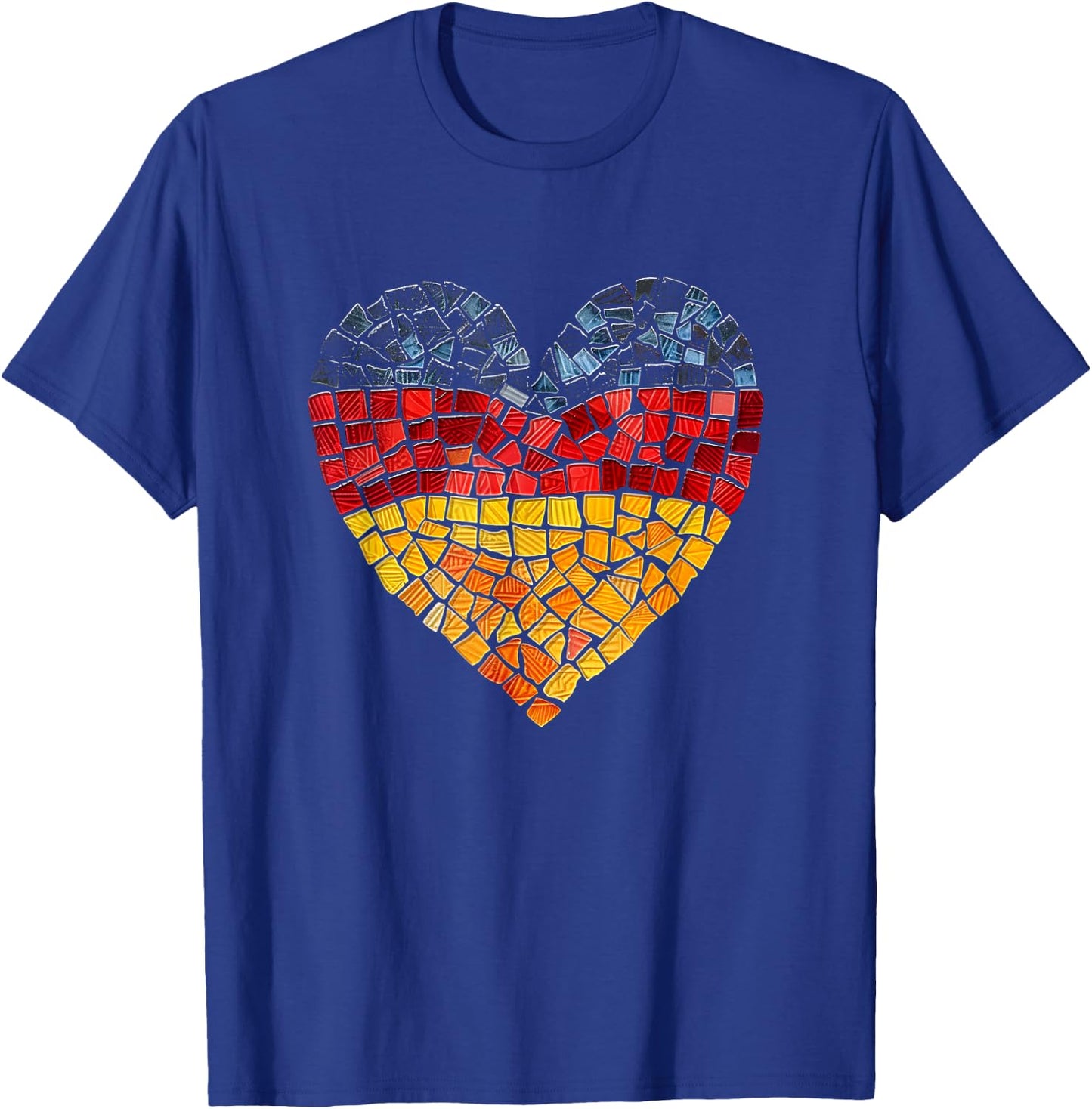 Deutschland Deutsche Flagge Herz T-Shirt - T-Shirt | Royal