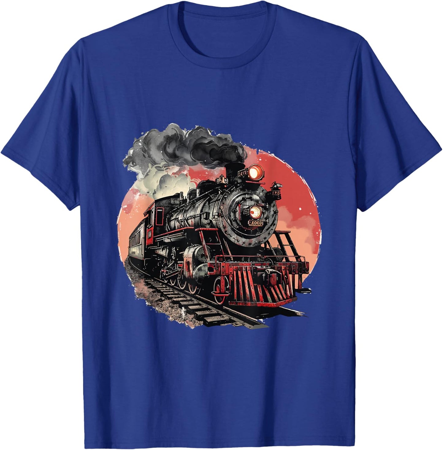 Dampflok Eisenbahn & Lokomotiven Geschenk Herren & Junge T-Shirt - T-Shirt | Royal
