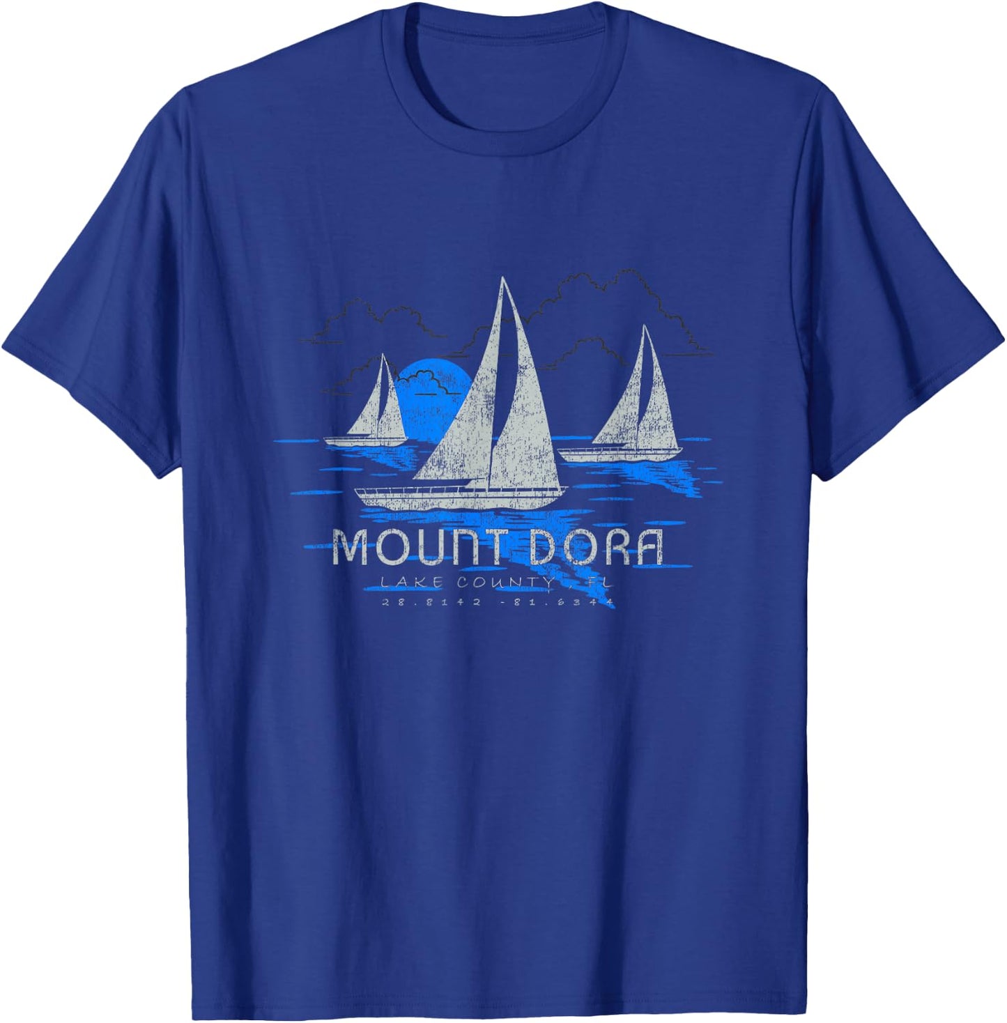 Mount Dora Florida Yachting Souvenir Mount Dora T-Shirt - T-Shirt | Royal