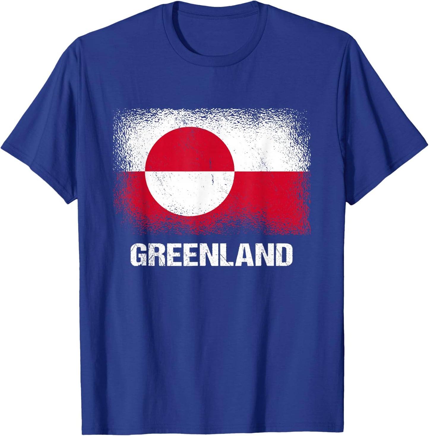 Greenland Flag , black T-Shirt - T-Shirt | Royal