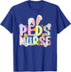 Peds Nurse Easter Bunny Pediatric Nurse Easter Day T-Shirt - T-Shirt | Royal