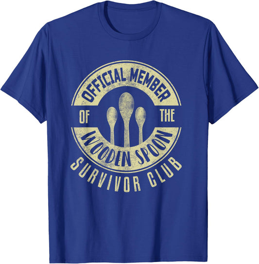 Funny Retro Vintage Wooden Spoon Survivor T-Shirt - T-Shirt | Royal