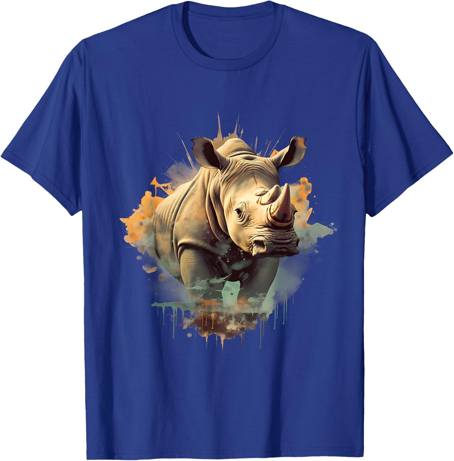 Rhino Savanna Animal Art Rhinoceros Wildlife Motif Nature T-Shirt - T-Shirt | Royal