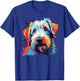 Watercolor Colorful Sealyham Terrier Dog T-Shirt - T-Shirt | Royal
