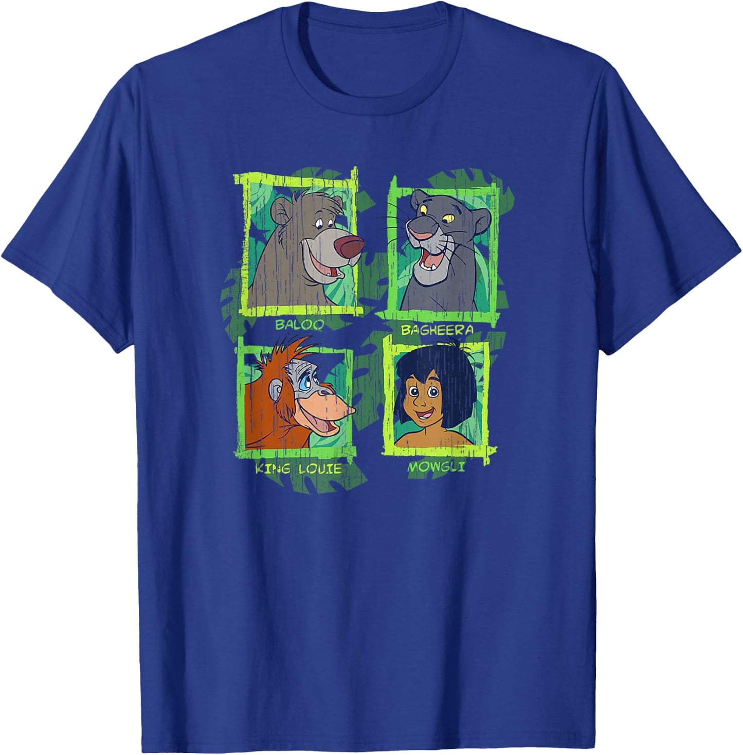 Disney The Jungle Book Character Names Box Poster T-Shirt - T-Shirt | Royal