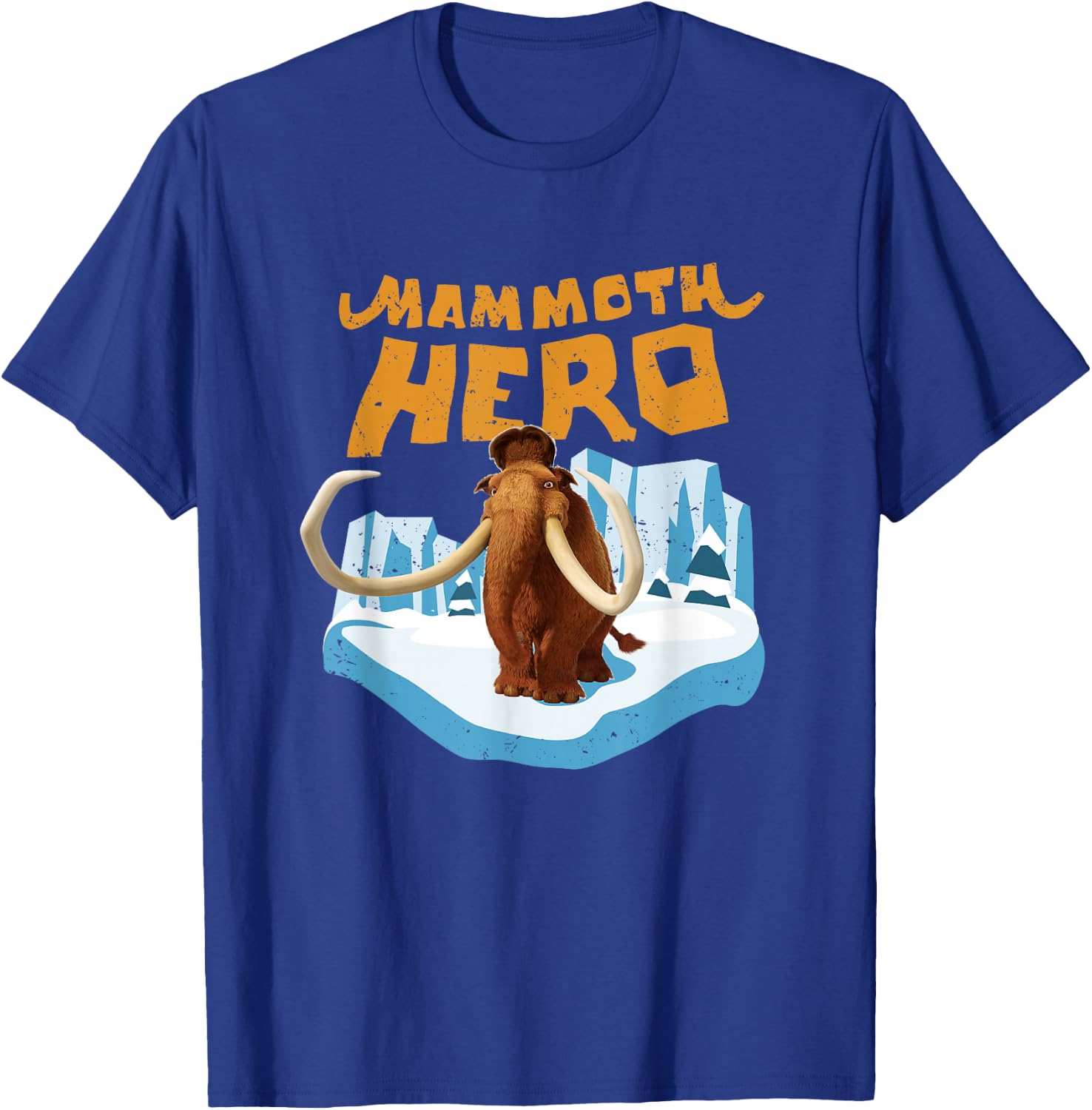 Ice Age Manny Mammoth Hero Distressed T-Shirt - T-Shirt | Royal