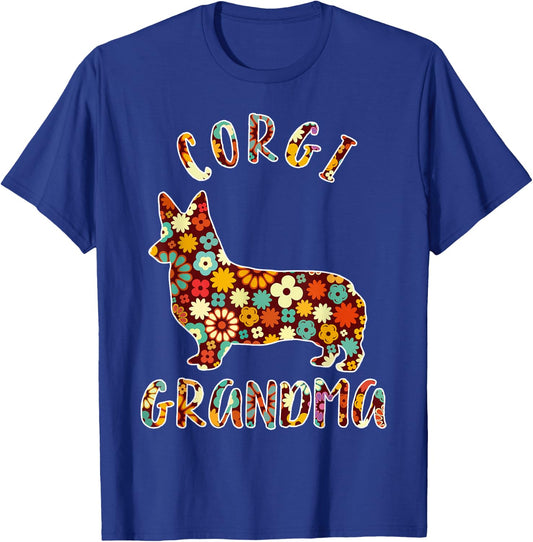 Corgi Grandma Dog Grandma Funny Corgi Owner T-Shirt - T-Shirt | Royal