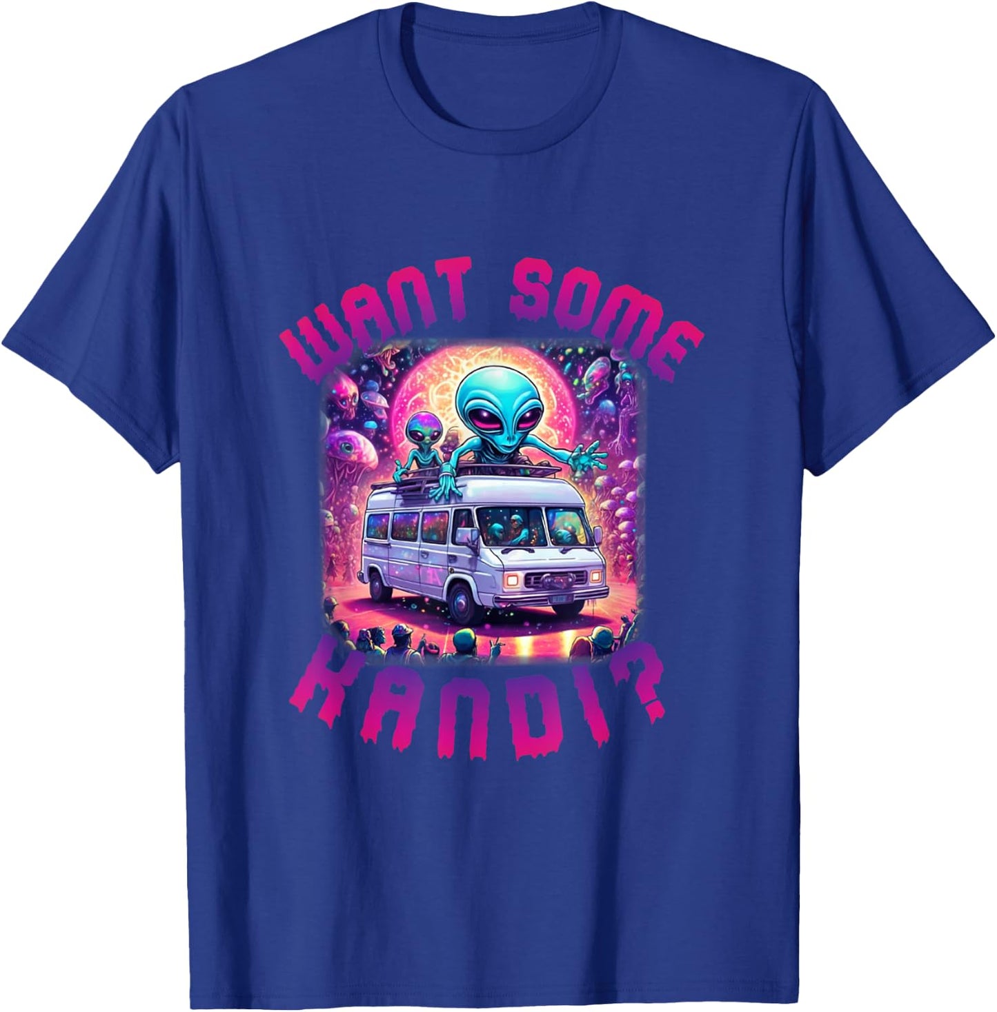 Want Some Kandi Funny EDM Rave Alien T-Shirt - T-Shirt | Royal