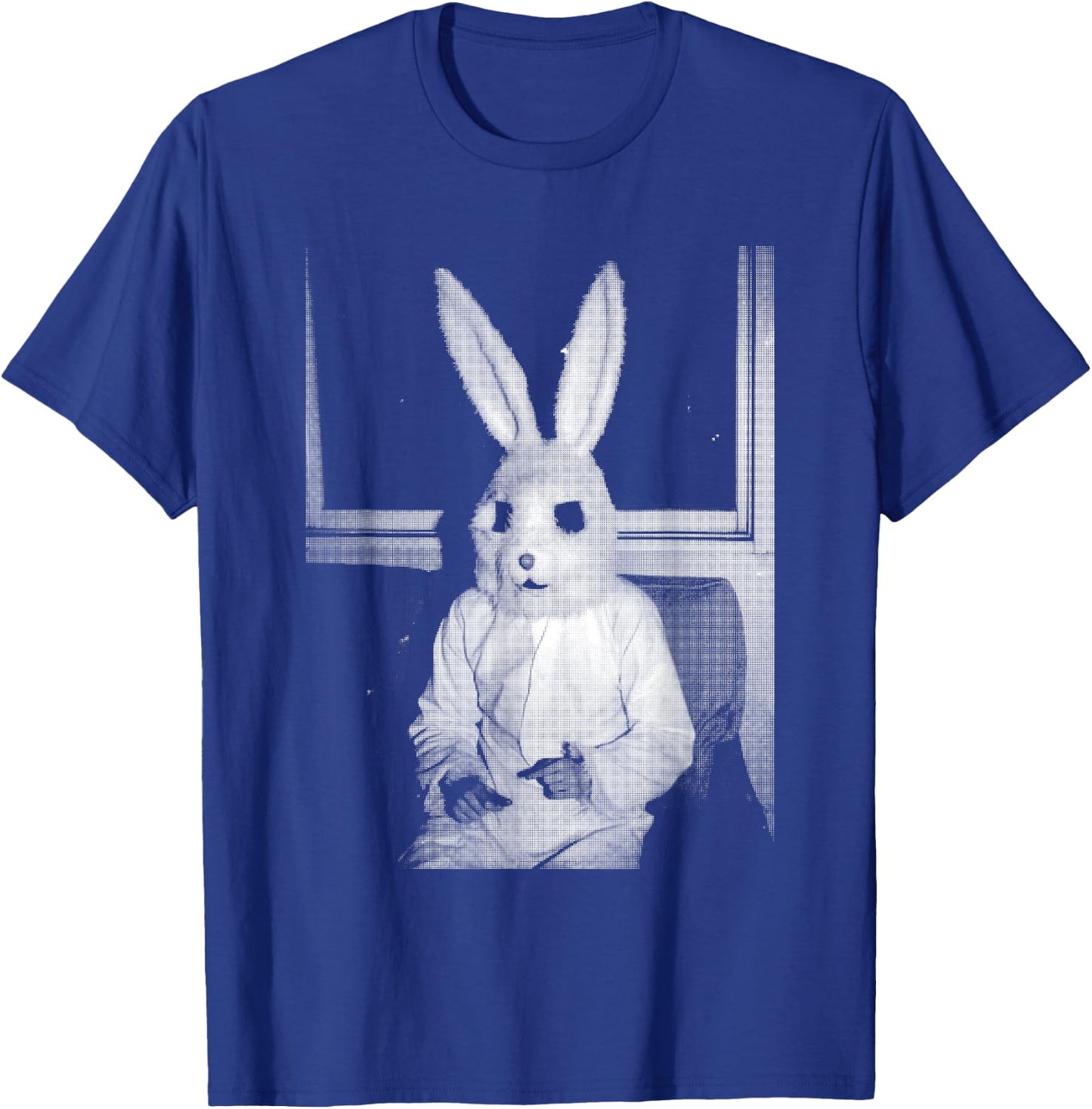 Horror Bunny Rabbit | Dark Creepy Unholy Gothic Halloween T-Shirt - T-Shirt | Royal