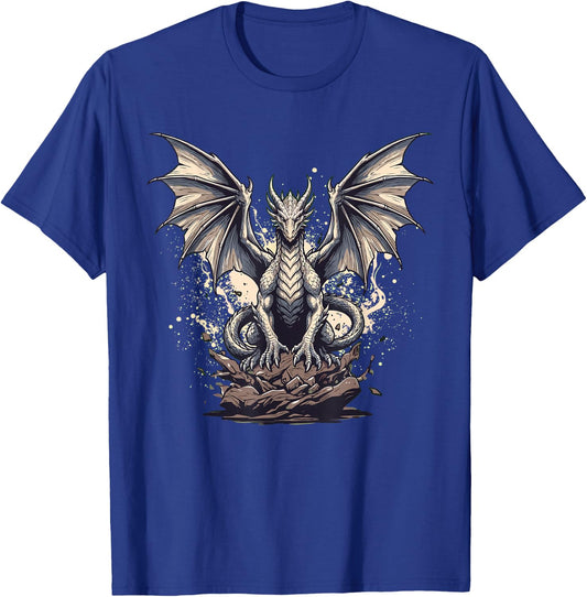 Dragon Lover Graphic Dragons Men Boys Kids Women T-Shirt - T-Shirt | Royal