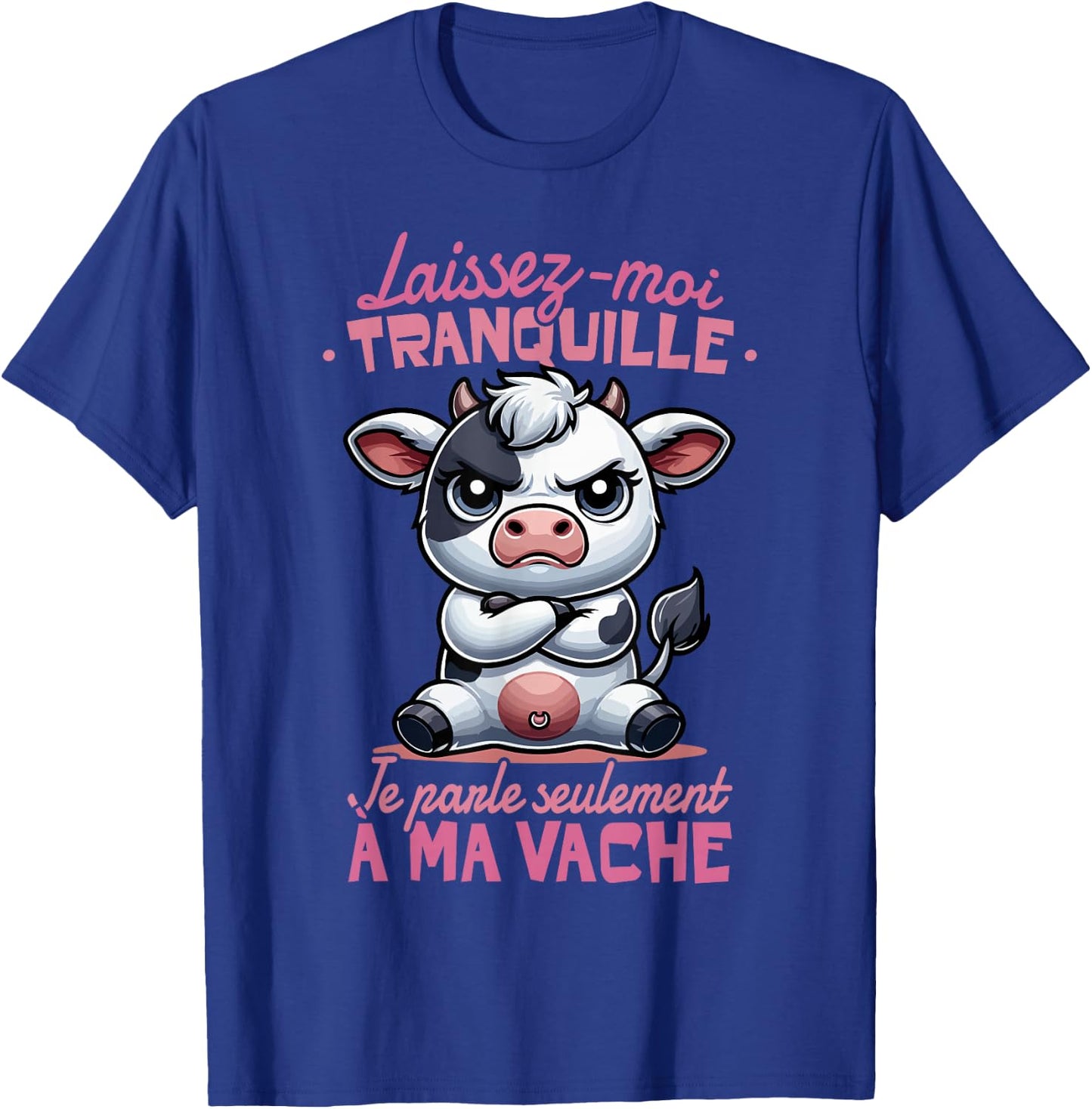 Funny Cow Woman Girl Child Je Parle à ma Vache , Black, S T-Shirt - T-Shirt | Royal