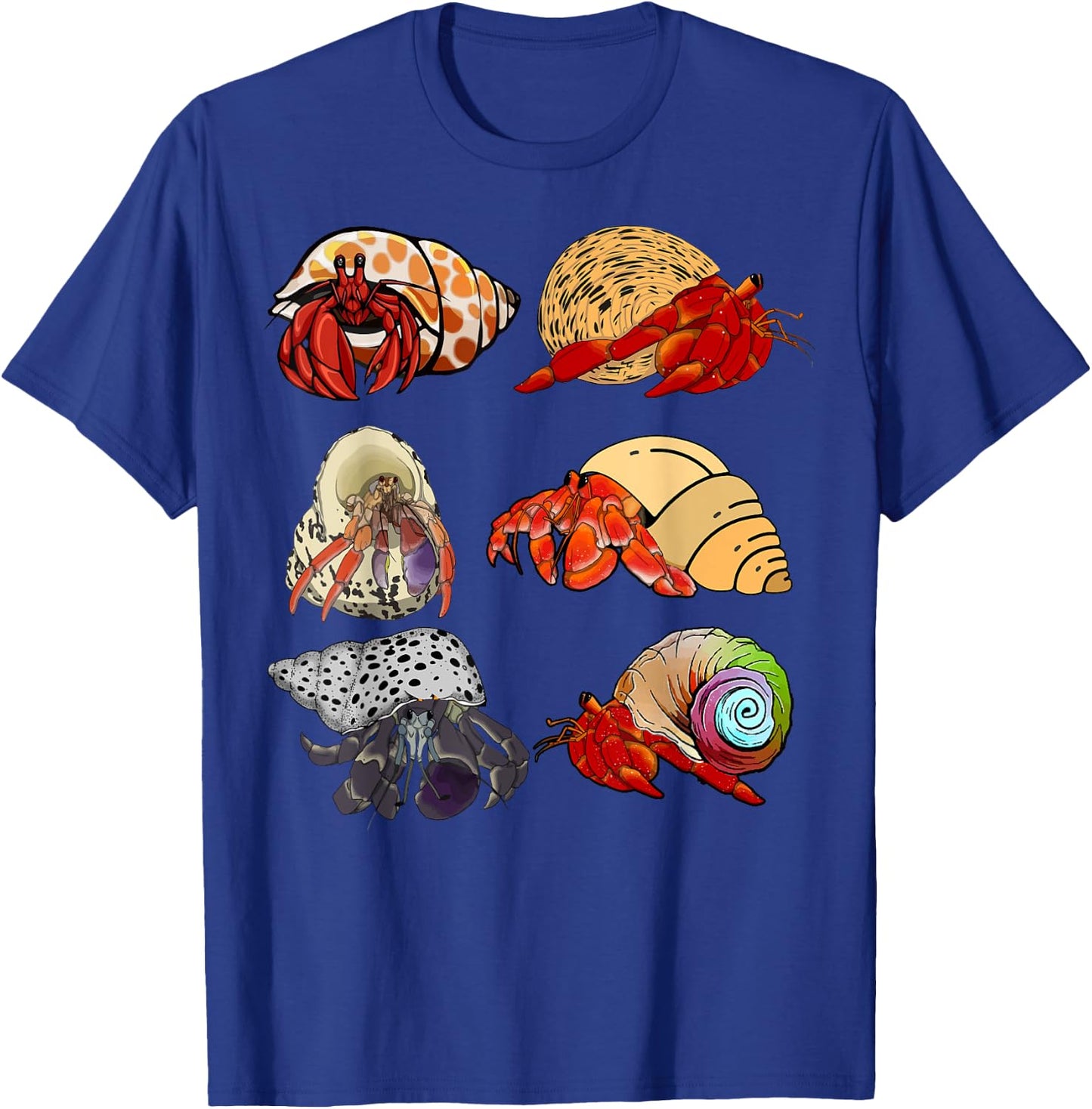 Hermit Crab Shell Animal Seafood Lover Pet Owner Aquarist T-Shirt - T-Shirt | Royal