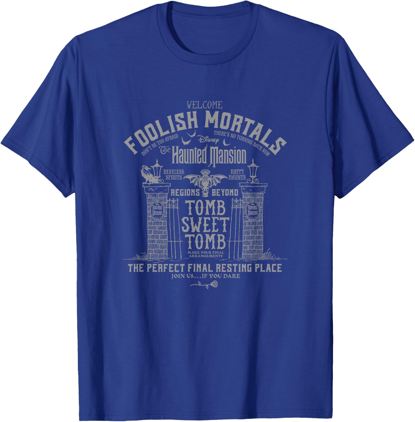 The Haunted Mansion Tomb Sweet Tomb Welcome Mortals Poster T-Shirt - T-Shirt | Royal