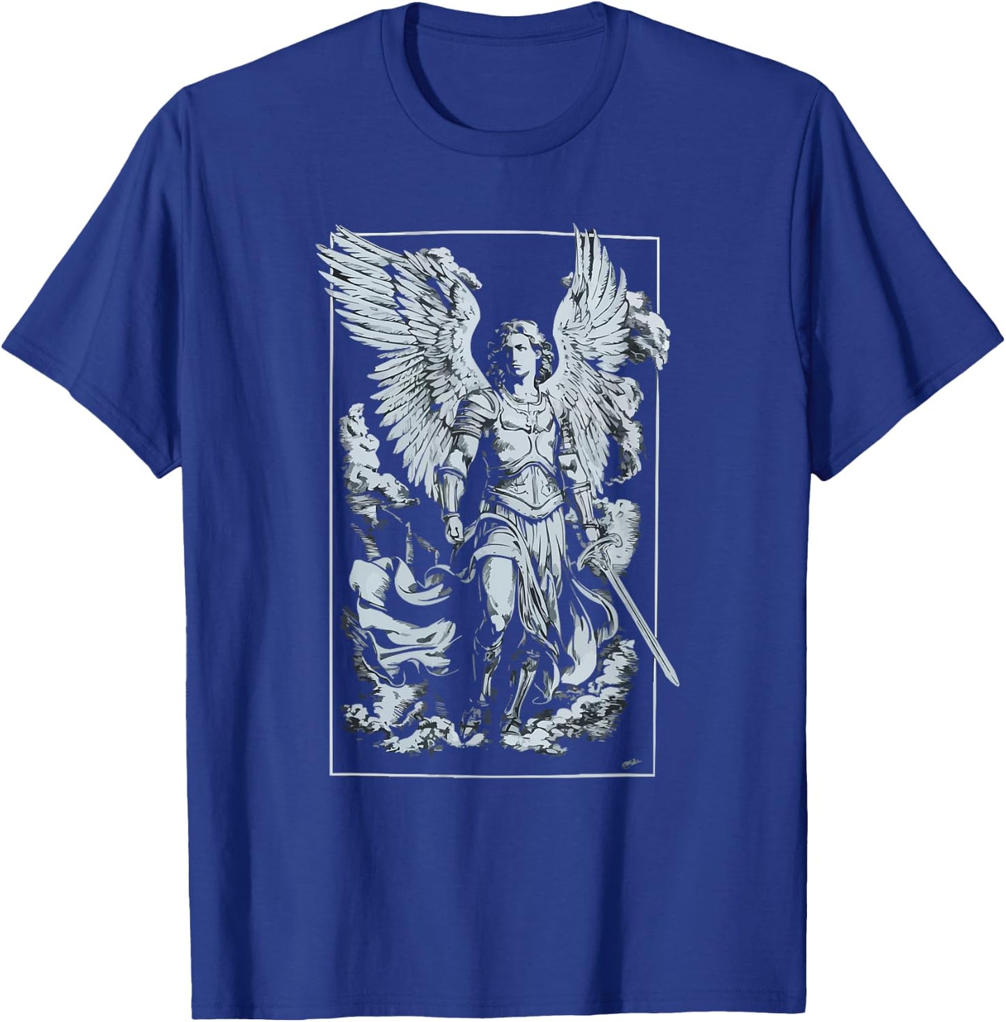 Archangel Catholic Religion Christianity Guardian Angel T-Shirt - T-Shirt | Royal