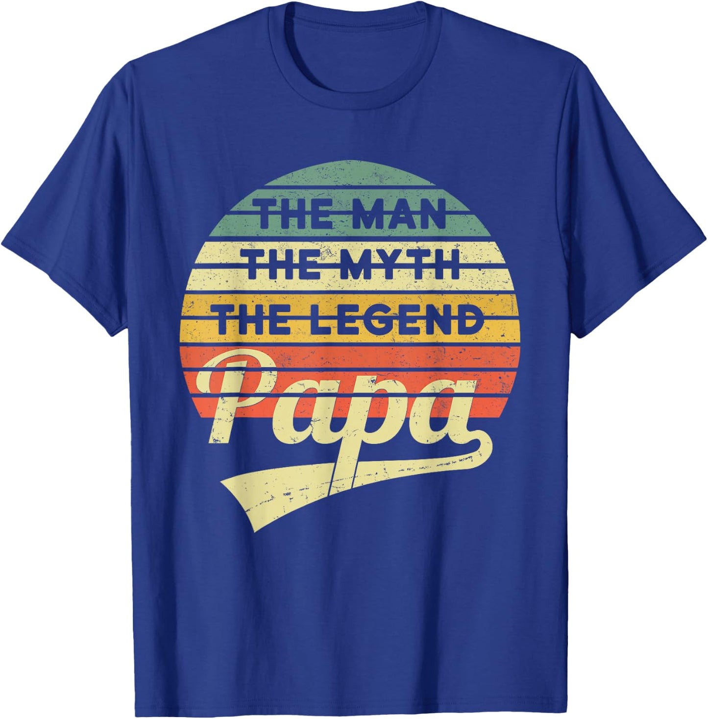Vatertag Retro - The Man The Myth The Legend Papa T-Shirt - T-Shirt | Royal