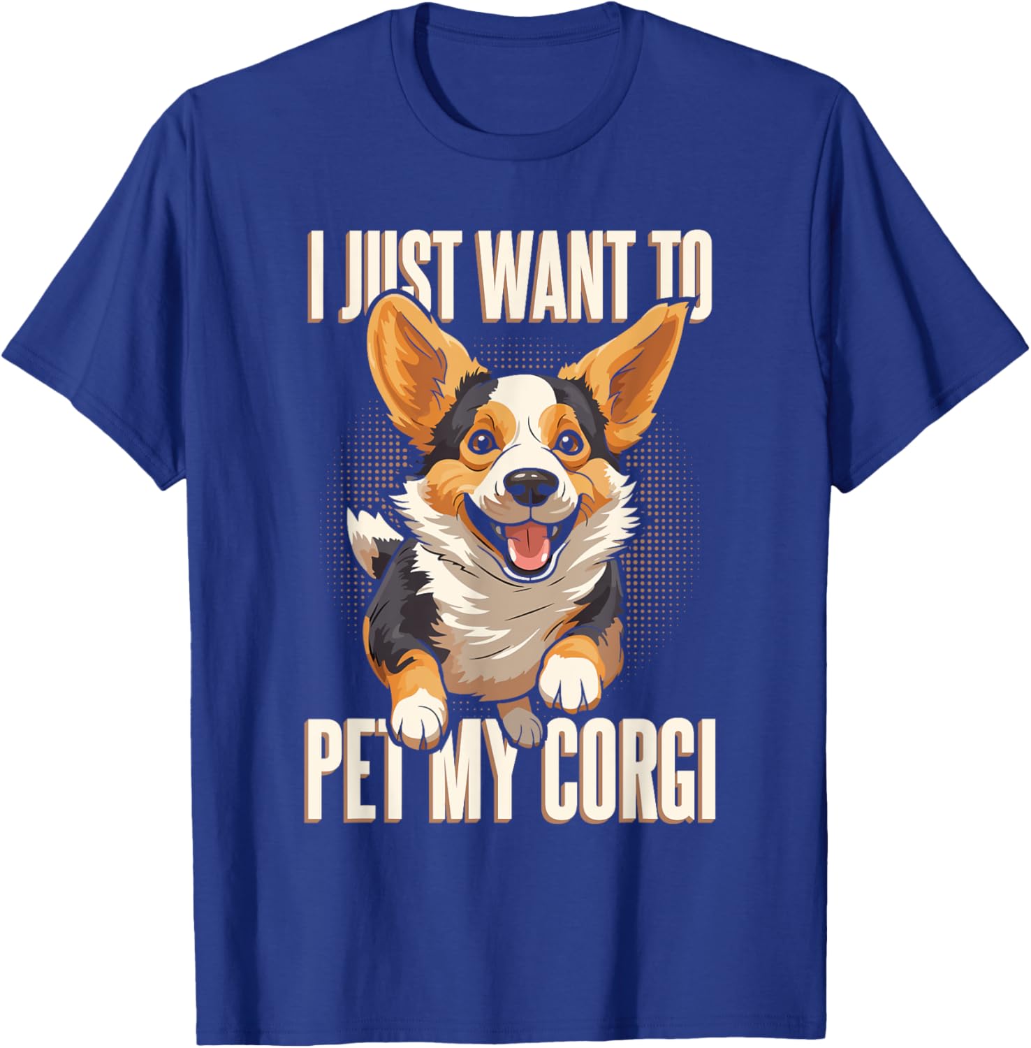 Funny Corgi Dog Lover Corgi Women Girls Kids T-Shirt - T-Shirt | Royal