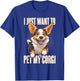 Funny Corgi Dog Lover Corgi Women Girls Kids T-Shirt - T-Shirt | Royal