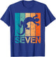 7th Lizard Birthday 7 Year Old 7yr Boy Girl Birthday Reptile T-Shirt - T-Shirt | Royal