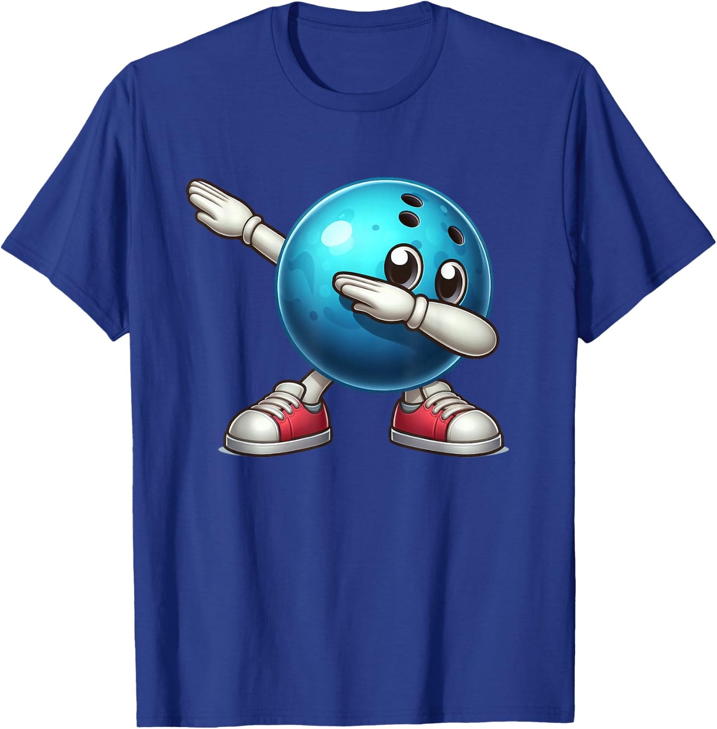Cute Bowling Dab Bowler Bowling Ball Player Kids Boys Men T-Shirt - T-Shirt | Royal