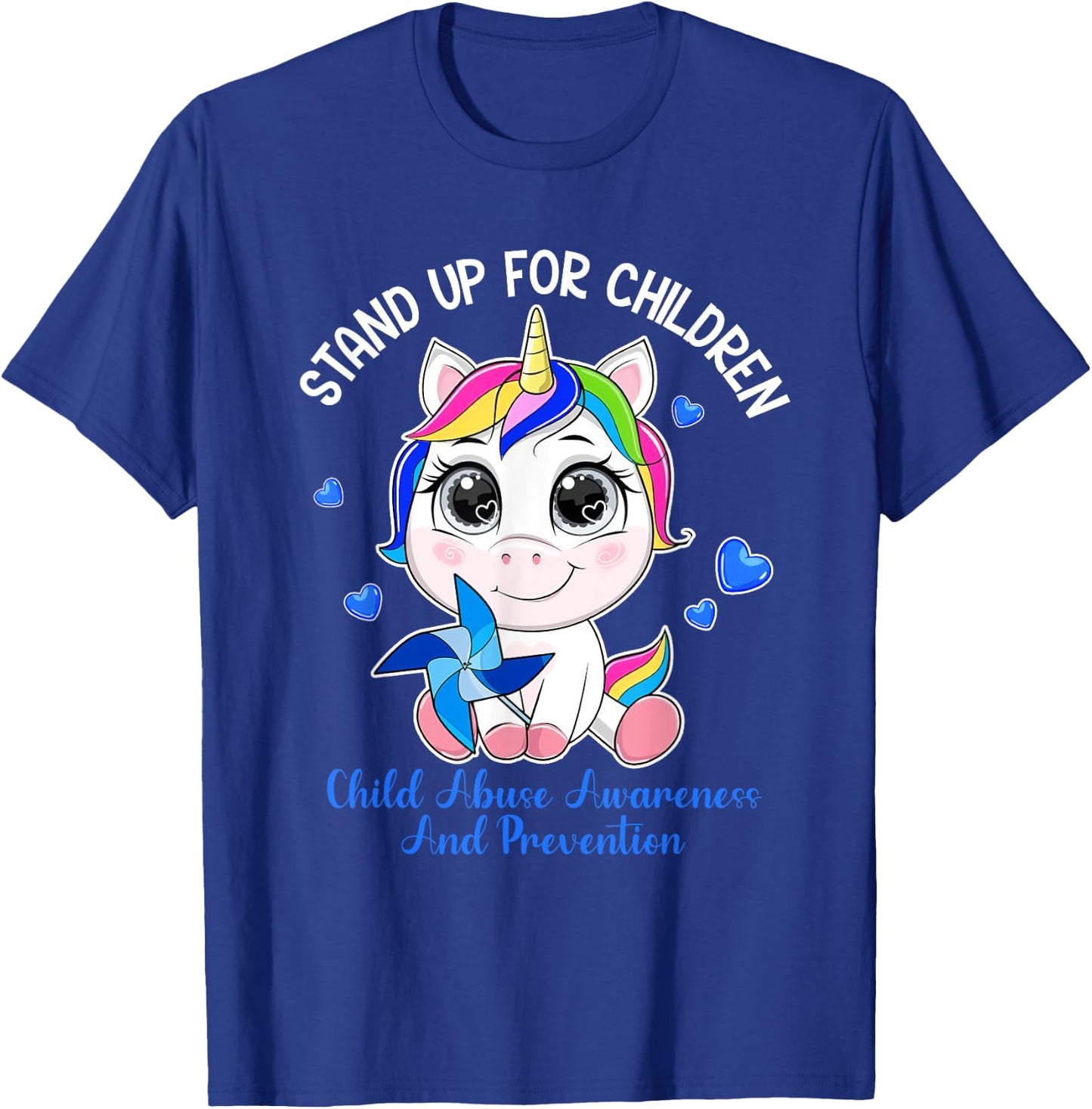 April Child Abuse Prevention Month - Stand Up For Children T-Shirt - T-Shirt | Royal